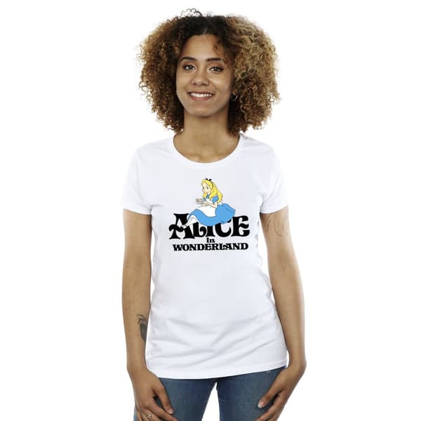 Disney Womens/Ladies Alice In Wonderland Tea Drinker Classic Cotton T-Shirt