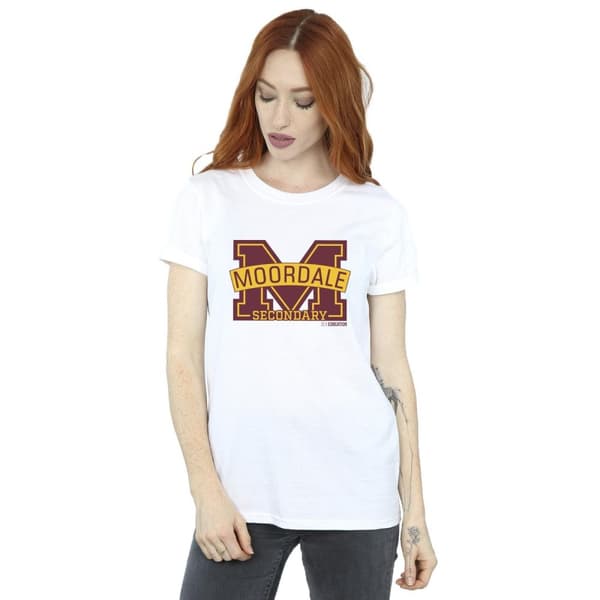 Netflix Womens/Ladies Sex Education Moordale M Logo 2 Cotton Boyfriend T-Shirt