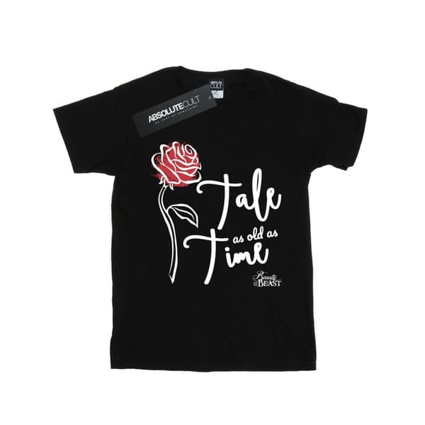 Disney Mens Tale As Old As Time Rose T-shirt