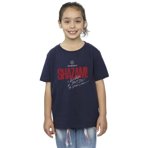DC Comics Girls Shazam Fury Of The Gods Super Hero Checklist Bomulls-T-shirt