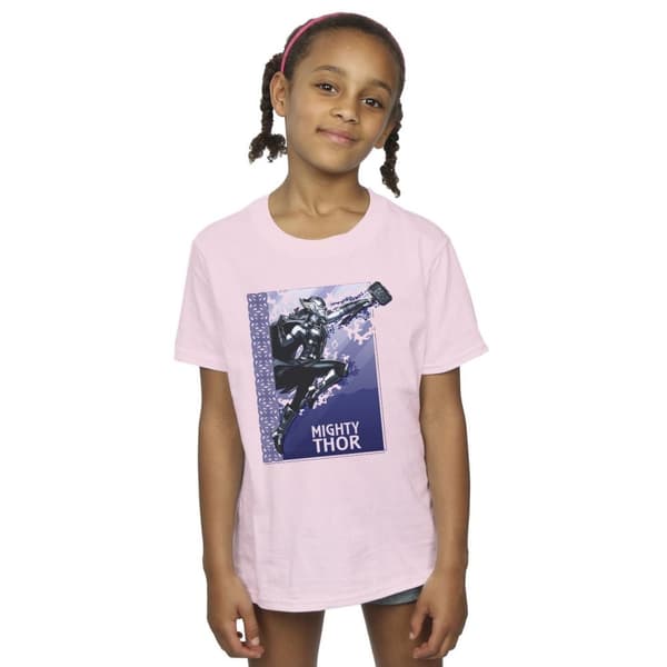 Marvel Girls Thor Love And Thunder Mighty Thor Cotton T-Shirt