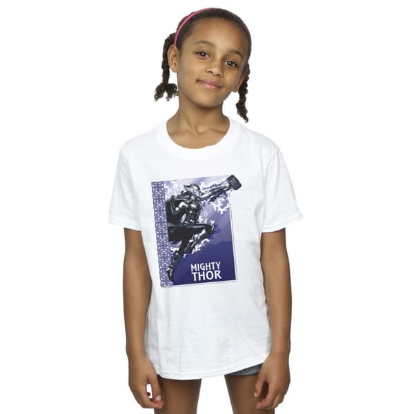 Marvel Girls Thor Love And Thunder Mighty Thor Cotton T-Shirt