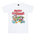 Miniatyrbillede 1 af 4: Disney Womens/Ladies Mickey And Friends Winter Wishes Cotton Boyfriend T-Shirt