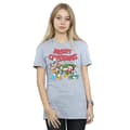Miniatyrbillede 2 af 3: Disney Womens/Ladies Mickey And Friends Winter Wishes Cotton Boyfriend T-Shirt