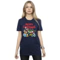 Miniatyrbillede 2 af 3: Disney Womens/Ladies Mickey And Friends Winter Wishes Cotton Boyfriend T-Shirt