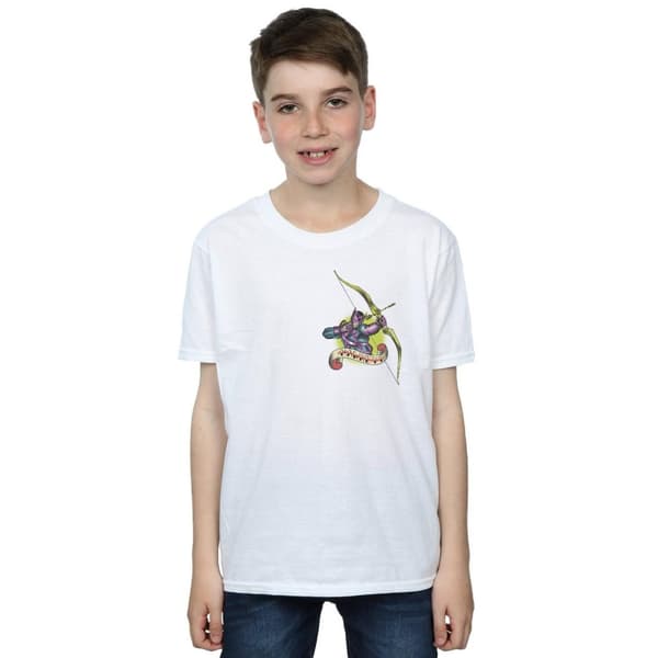 Marvel Boys Hawkeye Tattoo Breast Print T-Shirt