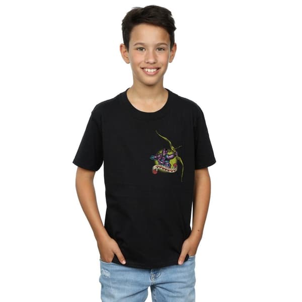 Marvel Boys Hawkeye Tattoo Breast Print T-Shirt