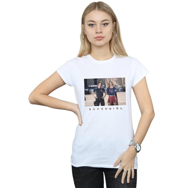 DC Comics Womens/Ladies Supergirl TV Series Sisters Photograph Cotton T-Shirt