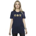 Miniatyrbild 2 av 3: Star Wars Dam/Tjej The Mandalorian Grogu Poses Boyfriend-T-shirt i bomull