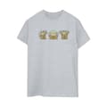 Miniatyrbild 1 av 3: Star Wars Dam/Tjej The Mandalorian Grogu Poses Boyfriend-T-shirt i bomull