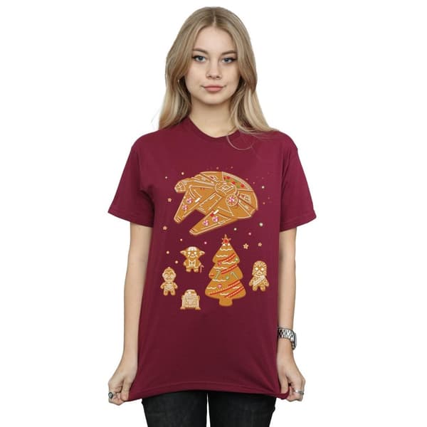 Star Wars Womens/Ladies Gingerbread Rebels Cotton Boyfriend T-Shirt