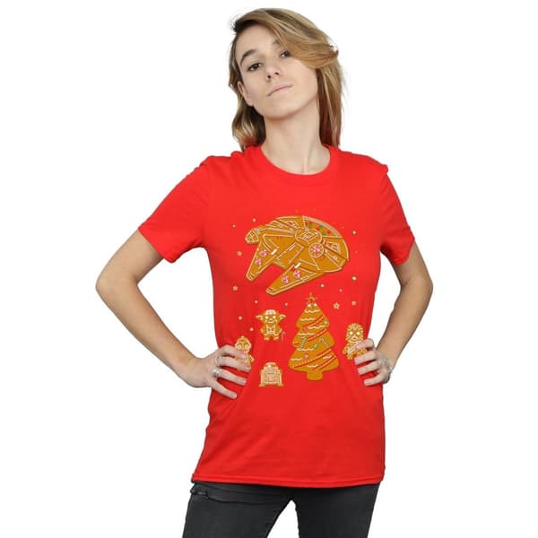 Star Wars Womens/Ladies Gingerbread Rebels Cotton Boyfriend T-Shirt