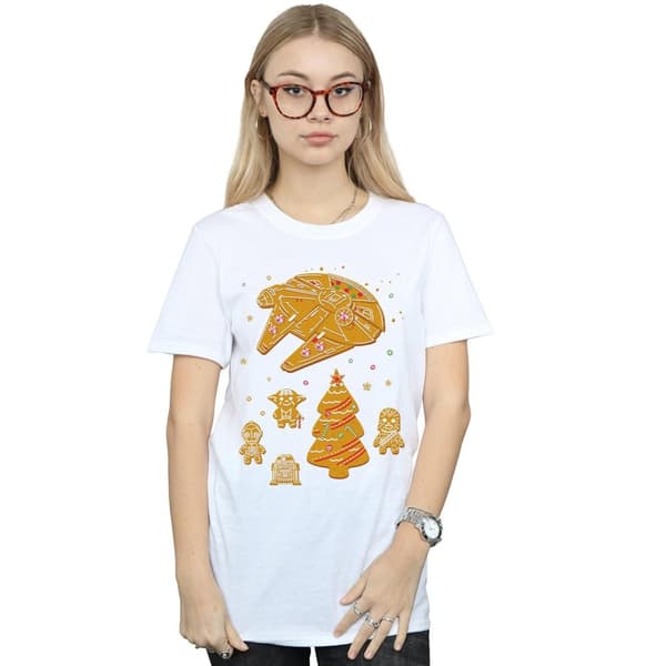 Star Wars Womens/Ladies Gingerbread Rebels Cotton Boyfriend T-Shirt
