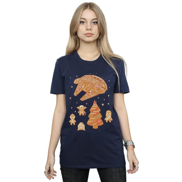 Star Wars Womens/Ladies Gingerbread Rebels Cotton Boyfriend T-Shirt