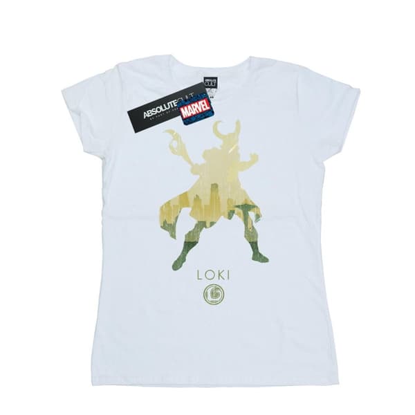 Marvel Womens/Ladies Loki Silhouette Cotton T-Shirt