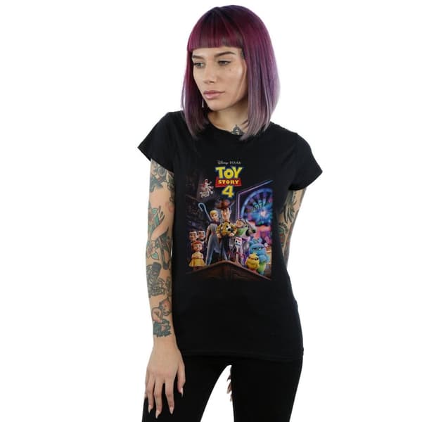 Disney Womens/Ladies Toy Story 4 Crew Poster Cotton T-Shirt