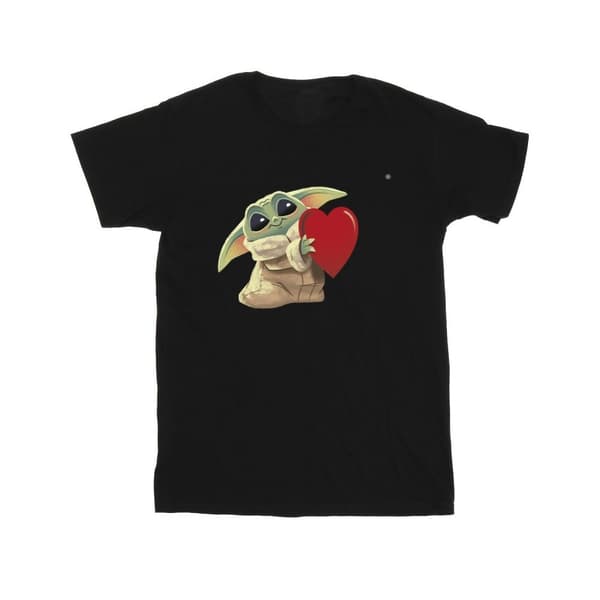 Star Wars Girls The Mandalorian The Kids With Heart Cotton T-Shirt