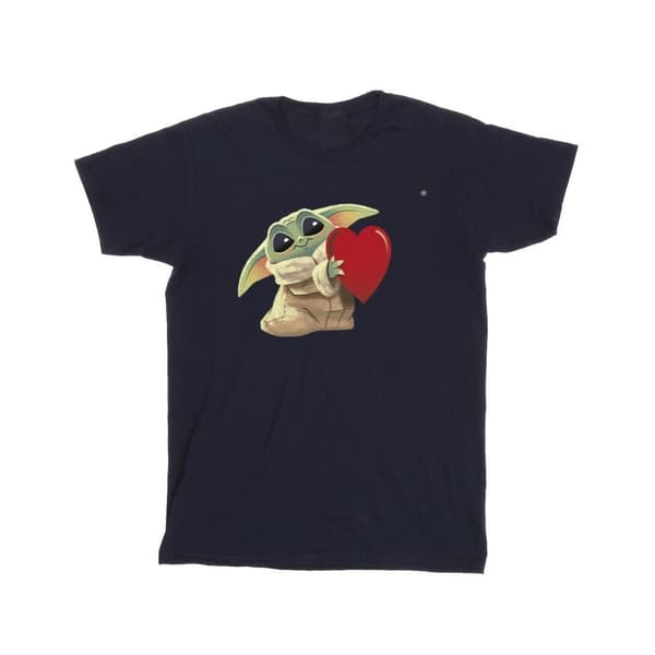 Star Wars Girls The Mandalorian The Kids With Heart Cotton T-Shirt