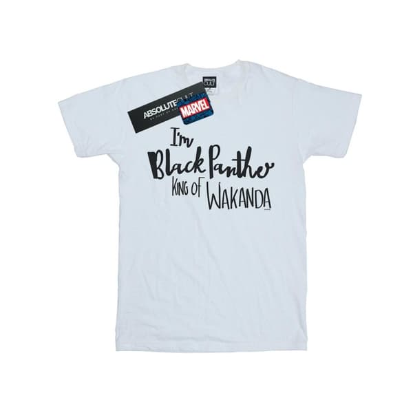 Marvel Dam/kvinnor - I Am Black Panther - Boyfriend-t-shirt i bomull