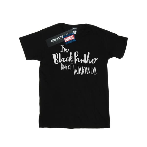 Marvel Dam/kvinnor - I Am Black Panther - Boyfriend-t-shirt i bomull