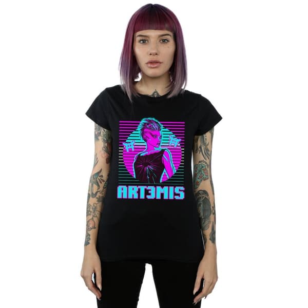 Ready Player One Womens/Ladies Neon Art3mis Cotton T-Shirt