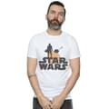 Miniatyrbilde 2 av 3: Star Wars Mens The Mandalorian Mando And The Child Silhouette T-Shirt