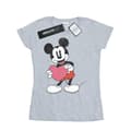 Miniatyrbillede 1 af 5: Disney Womens/Ladies Mickey Mouse Valentine Heart Cotton T-Shirt