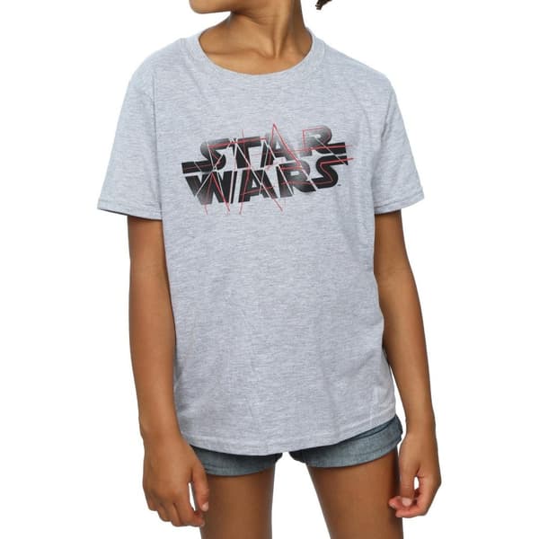 Star Wars The Last Jedi Spray Logo T-shirt i bomull för flickor