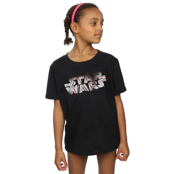 Star Wars The Last Jedi Spray Logo T-shirt i bomull för flickor