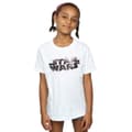 Miniatyrbild 2 av 5: Star Wars The Last Jedi Spray Logo T-shirt i bomull för flickor