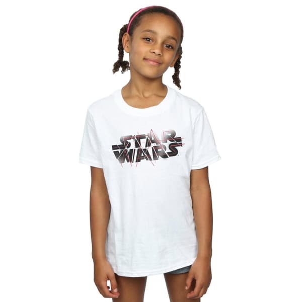 Star Wars The Last Jedi Spray Logo T-shirt i bomull för flickor