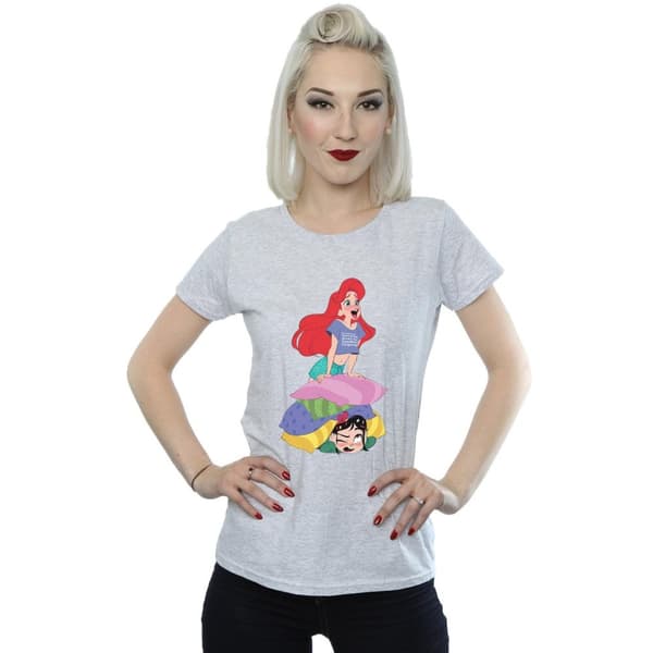Disney Dam/Tjej Wreck It Ralph Ariel And Vanellope T-shirt i bomull