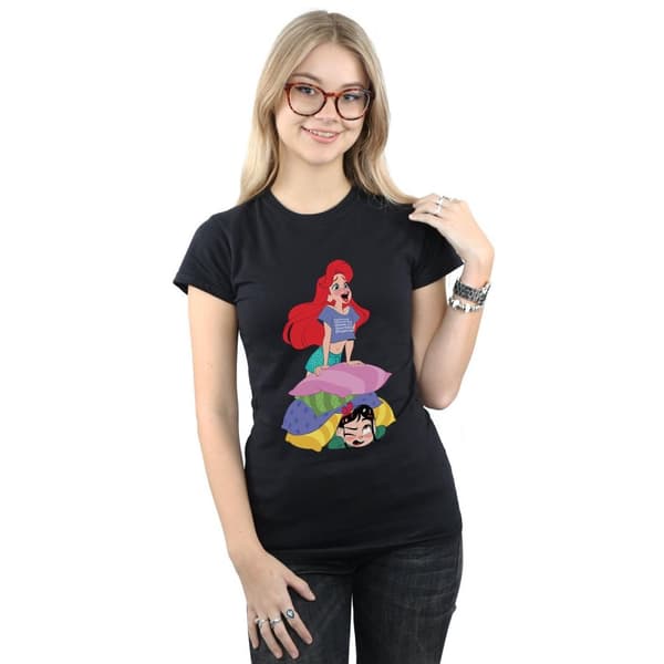 Disney Dam/Tjej Wreck It Ralph Ariel And Vanellope T-shirt i bomull