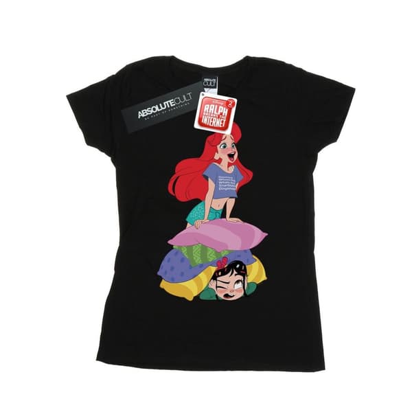 Disney Dam/Tjej Wreck It Ralph Ariel And Vanellope T-shirt i bomull