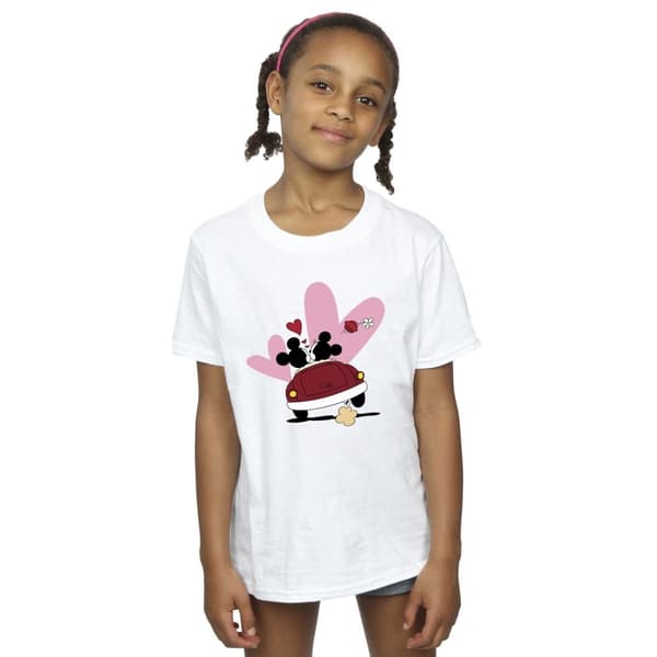 Disney T-shirt i bomull med Musse Pigg-bilmotiv för flickor