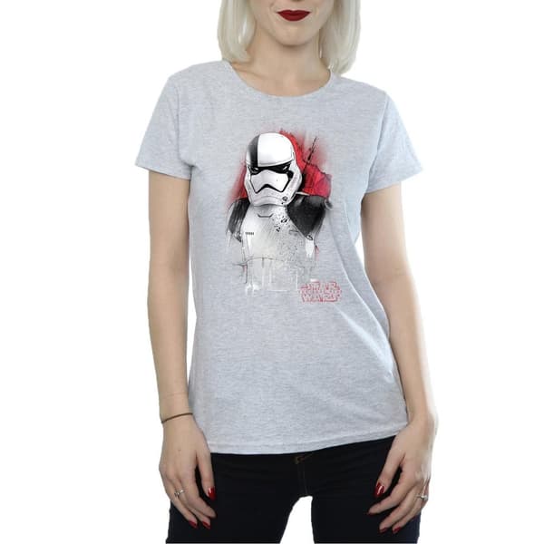 Star Wars Womens/Ladies The Last Jedi Stormtrooper Brushed Cotton T-Shirt