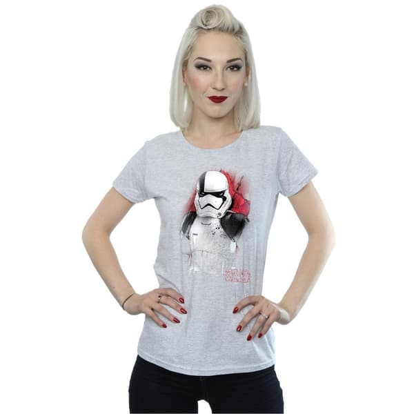 Star Wars Womens/Ladies The Last Jedi Stormtrooper Brushed Cotton T-Shirt