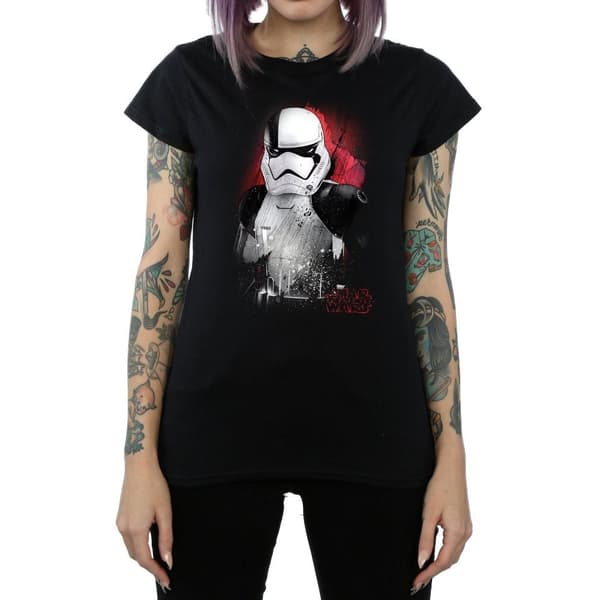 Star Wars Womens/Ladies The Last Jedi Stormtrooper Brushed Cotton T-Shirt