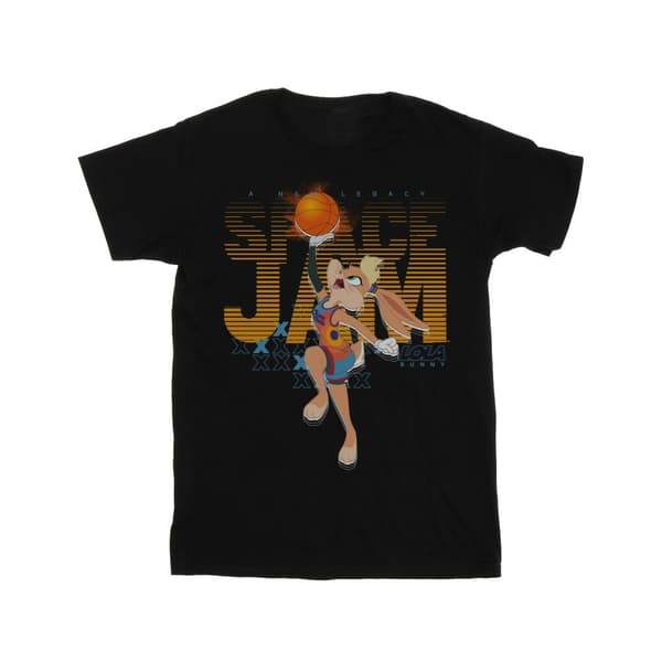 Space Jam: A New Legacy Boys Lola Basketball Fade T-Shirt Black 7-8 Years