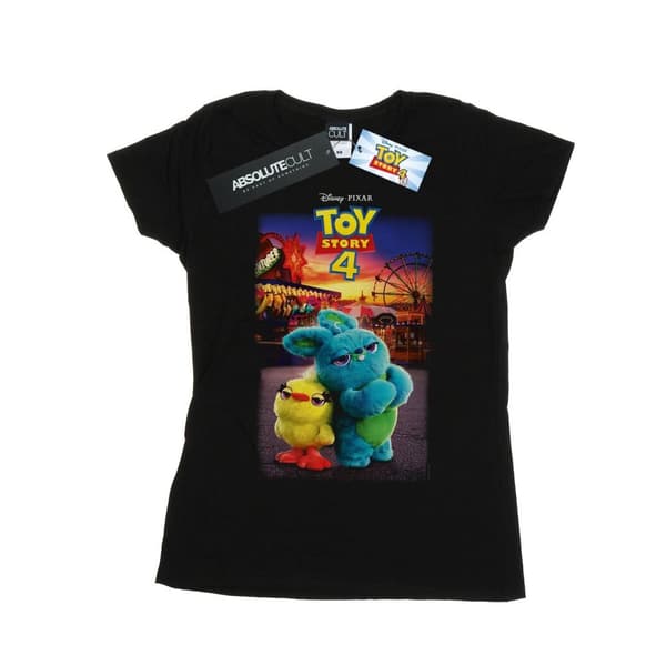 Disney Dam/Tjej Toy Story 4 Ducky And Bunny Poster T-shirt i bomull