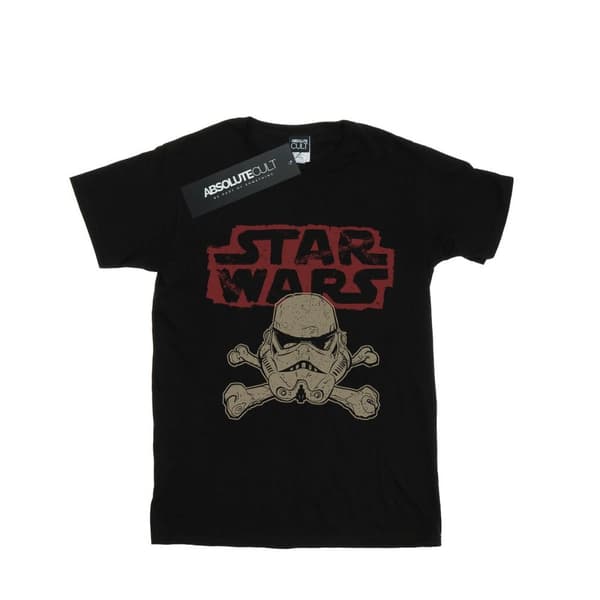 Star Wars T-shirt med Stormtrooper-skalle och logotyp för herrar Black M