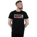 Miniatyrbild 2 av 3: Marvel Röd t-shirt med Font-logotyp för herrar