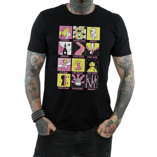 Disney Tinkerbell Squares T-shirt för herrar