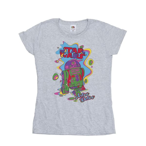Star Wars Womens/Ladies R2D2 Pop Art Cotton T-Shirt