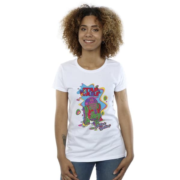 Star Wars Womens/Ladies R2D2 Pop Art Cotton T-Shirt