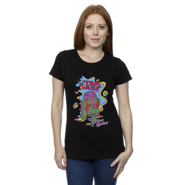 Star Wars Womens/Ladies R2D2 Pop Art Cotton T-Shirt