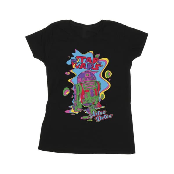 Star Wars Womens/Ladies R2D2 Pop Art Cotton T-Shirt