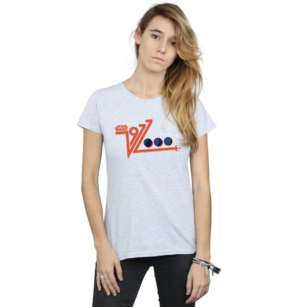 Star Wars Womens/Ladies Retro 1977 Death Star Cotton T-Shirt