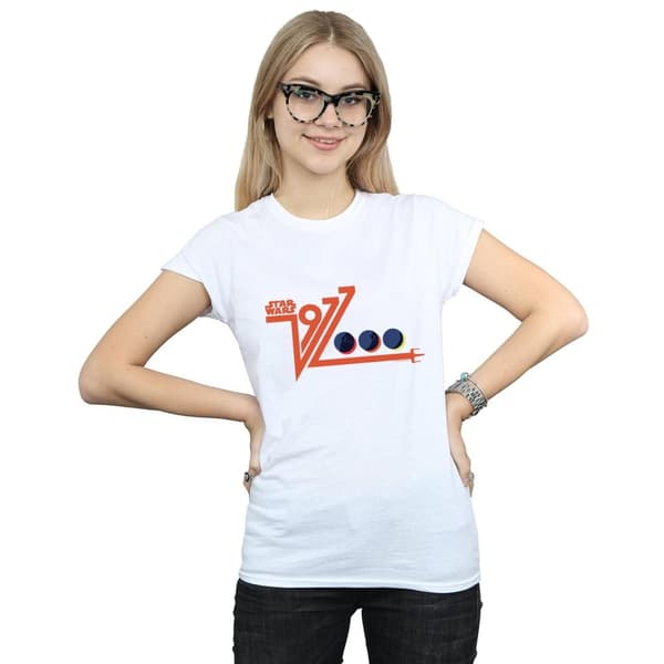 Star Wars Womens/Ladies Retro 1977 Death Star Cotton T-Shirt