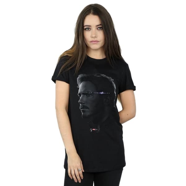 Marvel Womens/Ladies Avengers Endgame Avenge The Fallen Star Lord Cotton Boyfriend T-Shirt
